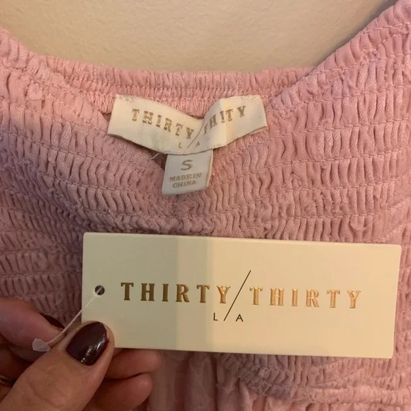 NWT THIRTY THIRTY Floral Pink Dress - Picture 4 of 7